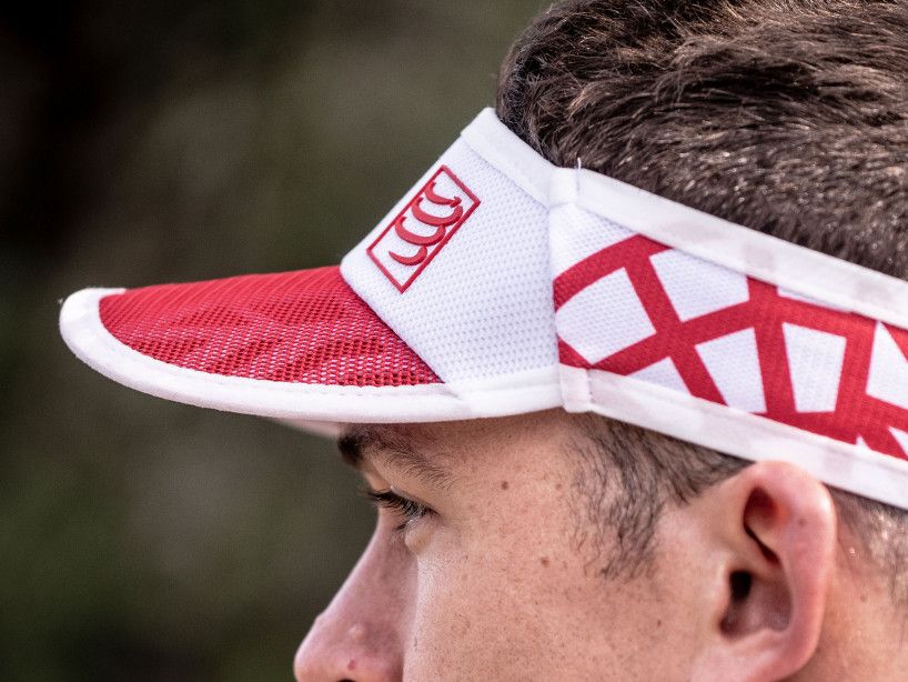 SPIDERWEB ULTRALIGHT VISOR RED/WHITE